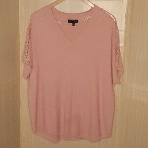 Lane Bryant Rose Pink Oversized Poncho Style Sweater 18-20